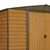 Woodridge 10' x 8' Steel Storage Shed in Coffee and Woodgrain