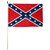 Confederate Stick Flag 12 x 18 inch  - Rebel Flag