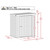 Arrow Elite Steel Storage Shed 6' x 4' - Anthracite