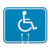 Handicapped, 10.5 x 12.75, Safety Cone Signs