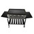 WoodEze 4-Burner Flat Top Griddle Gas Grill - Black and Stainless Steel