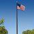 Commercial Grade Sectional 25 ft. Flagpole - Bronze