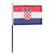 Croatia flag 4 x 6 inch