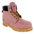 Safety Girl Women's Steel Toe Work Boots - Light Pink
