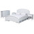 Baxton Studio Elise Classic and Transitional Wood Queen Size 4-Piece Bedroom Set - White