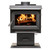Ashley 1,200 sq ft 2020 Small Wood Stove with Nickel Spring Handle