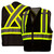 Pyramex RCZ2411 Type 0 Class 1 Enhanced Visibility Safety Vest Contrasting Color Trim with X Back