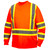 High-Vis Orange Pyramex Long Sleeve Moisture Wicking High-Vis T-Shirt