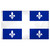 Quebec flag 3 x 5 feet Super Knit polyester