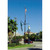 Nautical Double Mast Series 80ft 3 Sections Commercial Flagpole - .375in Wall Thickness - 12in Butt Diameter