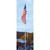Continental Series 45ft 2 Sections Commercial Flagpole - .188in Wall Thickness - 8in Butt Diameter