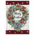 Merry Christmas Gingham Wreath 28"x40" Banner Flag