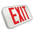 LED Compact Thermoplastic Exit Sign - 90 Min. Emergency Runtime - 120/277V - LumeGen