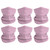 Rugged Blue 6 Pack Pink Multipurpose Neck Gaiter Bandana Face Mask Sunscreen Face Cover