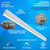 4ft. Wattage Adjustable & Color Tunable Up/Down Linear Light - 30W/40W/50W - 35K/40K/50K - Torshare