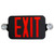 LED Low Profile Exit & Emergency Combo Sign - High Lumen - Red/Green Letters - 90 Min. Emergency Runtime - LumeGen