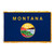 Montana 4X6ft Nylon Flag with Indoor Pole Hem and Fringe