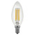 Case of 24 - LED B10 Filament - 4.5W - Dimmable - 60W Equiv - 500 Lumens - 2700K - Euri Lighting (6 Packs of 4)