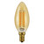 Case of 24 - LED B10 Amber Filament - 4.5 Watt - Dimmable - 40W Equiv - 350 Lumens - Euri Lighting (6 Packs of 4 Bulbs)