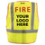 Custom OccuNomix Type P/R Class 2 High-Vis Fire Mesh Public Safety Vest - LUX-PSF-DOR