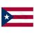 Puerto Rico flag 4ft x 6ft nylon-Indoor: Add Pole Hem and Fringe
