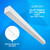Surface Mount LED 4ft. Linear Light - 40 Watt - Color Tunable 3000K/4000K/5000K - White Lamp Body - LumeGen