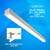 Wall Mount LED 4ft. Linear Light - 40 Watt - Color Tunable 3000K/4000K/5000K - Silver Lamp Body - LumeGen