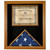 Washington Deluxe Flag and Certificate Display Case for 3' x 5' Flag - Oak