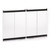 42" Superior Black Outdoor Bi-Fold Fireplace Glass Door