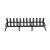 36" Black Lifetime Fireplace Grate - Extra Heavy-Duty