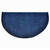 Flame 4' Half Round Fireplace Rug- Midnight Blue