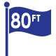 Flagpoles 80ft
