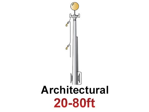 Architectural Commercial Flagpoles