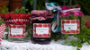 Jam Jar Preserving Labels , Perfect for Raspberry Jam - 70mm x 50mm  - Ideal for Jars 4oz through to Gallon