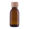 100ml Small Amber Sirop Alpha Bottle