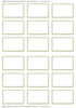 Olive Green Border Design Jam Jar Preserving Labels -  Also Lovely as Olive Jar Labels , cake labels, Food Labels & Mustard Labels - 50mm by 8.400mm
