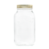 A 1000ml Kilner Jar  with a separate metal heat sealable disc and 68MM screw band.