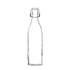 1 litre square based swing stopper glass bottle