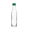 225ml Square Sauce Glass Bottle With Green Tamper Evident Cap