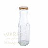 250ml hexagonal sauce glass bottle with gold cap