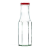250ml Hexagonal Sauce Glass Bottle With Red Cap