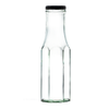 250ml Hexagonal Sauce Glass Bottle With Black Cap
