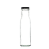 250ml Round Sauce Glass Bottle With Black Cap