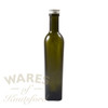 250ml Green glass Bellolio bottle with silver aluminium cap