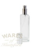 120ml glass bottle  with silver spray cap and pump