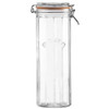 Kilner 2.2 Litre, Tall Faceted Clip Top Glass Jar