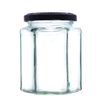 340g 12oz (280ml) Hexagonal Glass Jam Jars - Retail and Wholesale Packs
