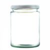 500ml Deluxe glass Jam Jar or Food Jar with a heat sealable lid in a choice of 5 different colours.
