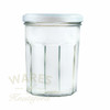 A 324ml Bonne Maman  Glass Jam Jar. Supplied with a lid in a choice of 4 different colours.