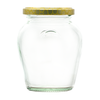 370ml Orcio Glass Jam Jar supplied with a choice of different lids.